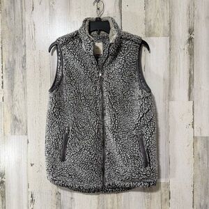 Thread & Supply Gray Sherpa Fleece Vest